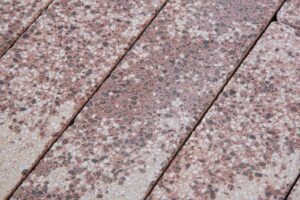 Тротуарная плитка Готика Granite FINERRO, Сансет, Брусчатка, 200х100х80 мм