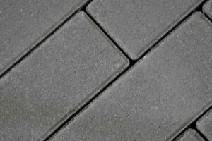 Тротуарная плитка Готика Profi, Серый, Брусчатка, 200х100х80 мм на с/ц
