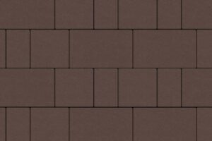 Тротуарная плитка Петра 11.Фсм.6 комплект из 4-х камней, высота 60 мм гладкий Коричневый