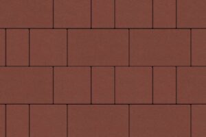 Тротуарная плитка Петра 11.Фсм.6 комплект из 4-х камней, высота 60 мм гладкий Красный